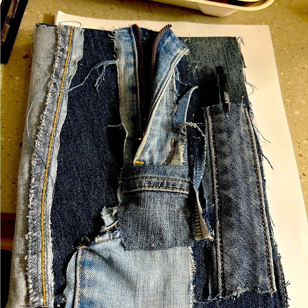 Denim junk journal 1 of a kind